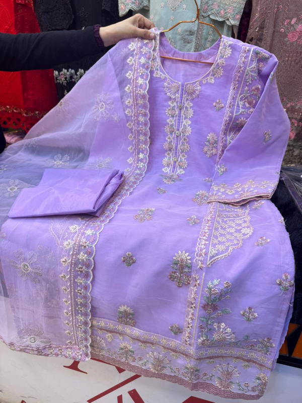 Premium Gold  Organza Party Dress